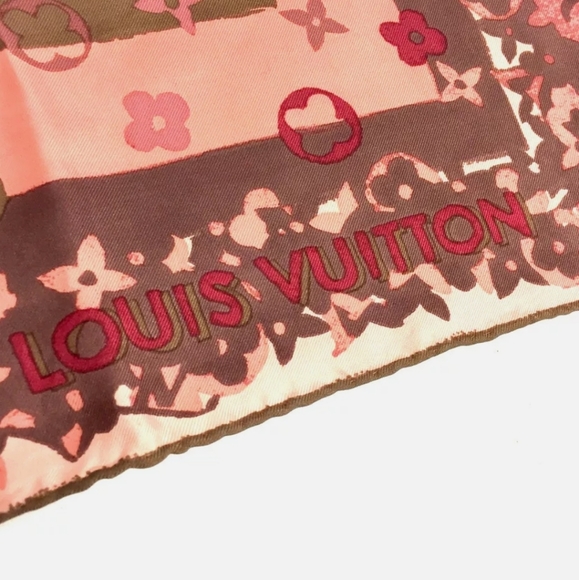 AUTH LOUIS VUITTON MONOGRAM MULTICOLOR SILK SCARF - Picture 6 of 10